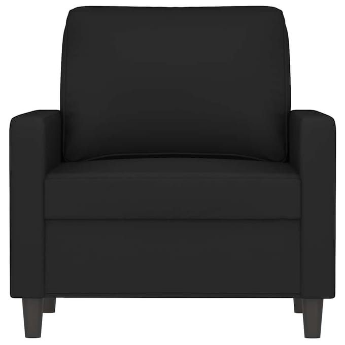 vidaXL - Fauteuil - 60 - cm - fluweel - zwart