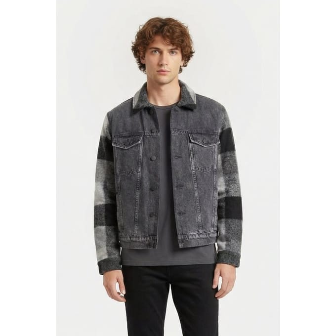 IRO Paris Arloy Outerwear Stone Grey Größe: L | Jeansjacken Outlet | Herren | Grau