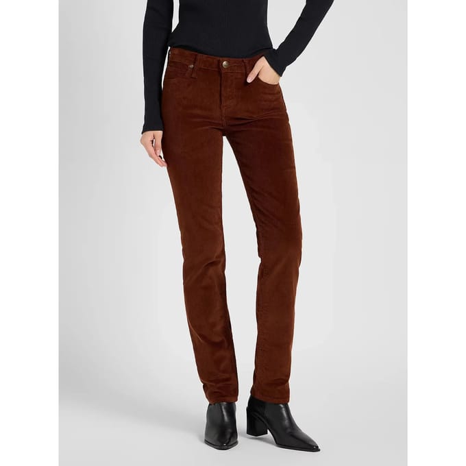 Lee Marion Regular Fit Broek Bruin 33 / 33 Vrouw