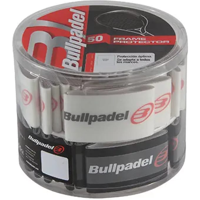 Bullpadel Padelracket frame protector - x50 - transparant / zwarrt