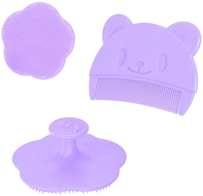 Dailygoods- Borstel - Siliconen Haarkam voor Baby's - Zachte