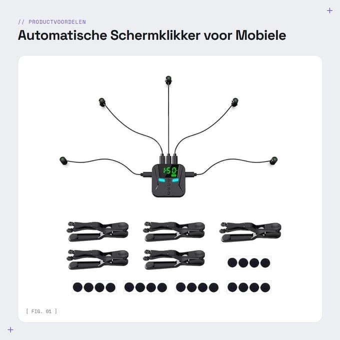 Dailygoods - Automatische Schermklikker voor Mobiele Telefoons