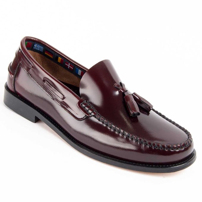 Leren Mocassin Voor Heren.  Purapiel  Castellar3  102510 40 bordeaux