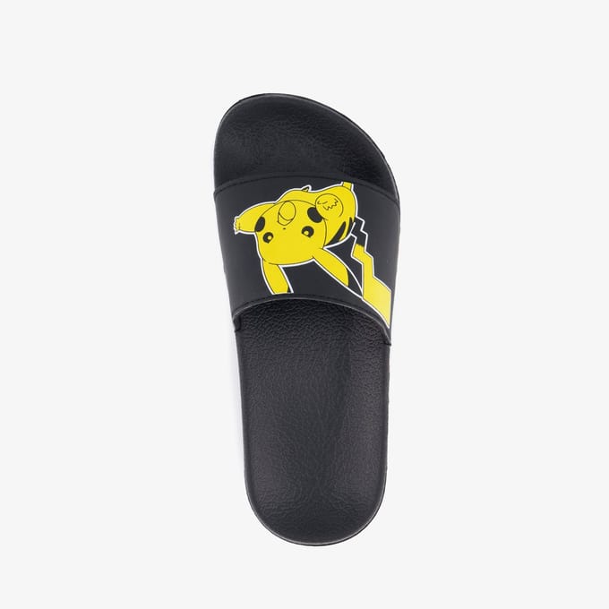 Pokémon kinder badslippers zwart geel - Maat 38