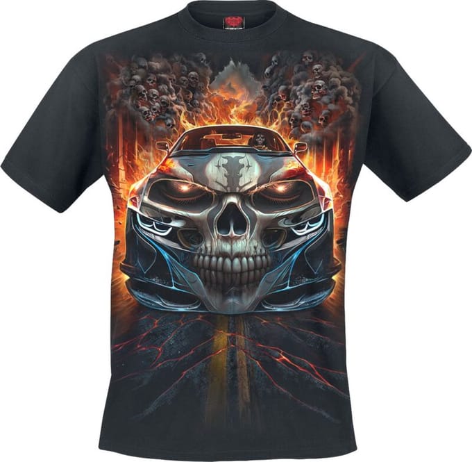 Spiral - Speed freak Heren T-shirt - M - Zwart