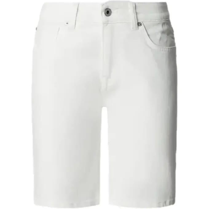 Pepe Jeans Dames Short Broeken regular/straight Fit Wit W 26 Volwassenen