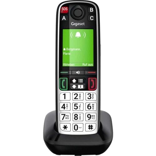 Gigaset EASY 500 Draadloze seniorentelefoon Optisch belsignaal Kleurendisplay Zwart