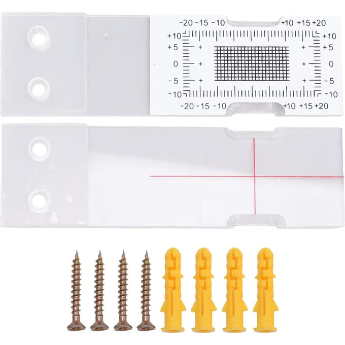 Spleetmeetinstrument Acryl Bouwmuur Standaard Scheurmonitor Hoekscheur Vergelijking white