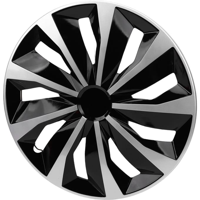 4 STKS 17 Inch Velgkap Set Stijlvol Past Clip-on ABS R17 Wieldeksel Vervanging voor de Meeste Auto's Vrachtwagens SUV's gray