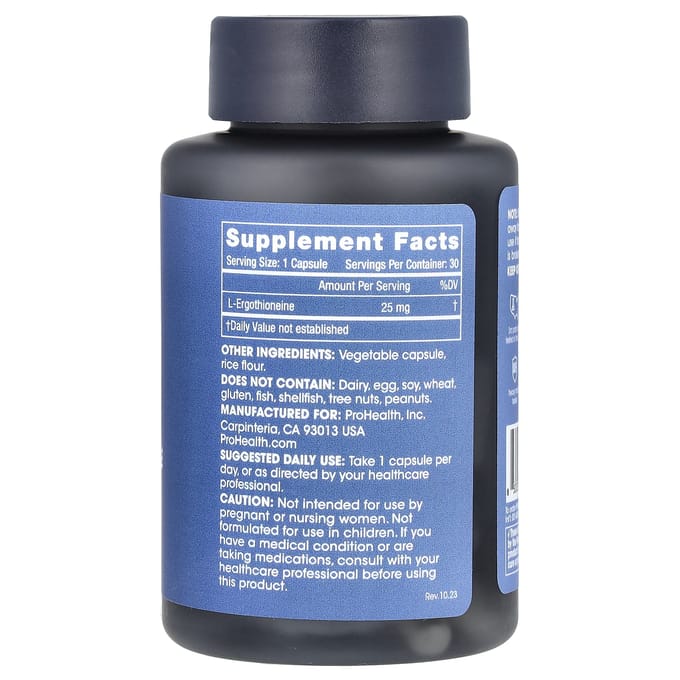 Ergothioneïne, 25 mg, 30 capsules