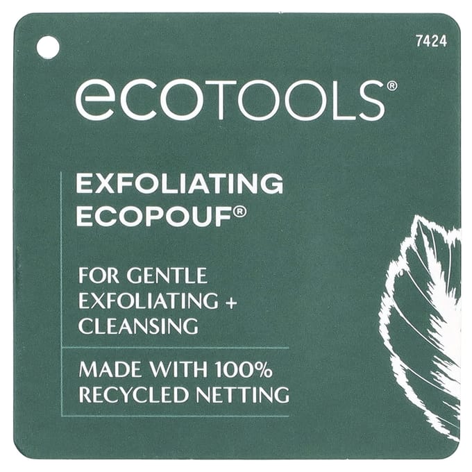 Exfoliërende Ecopouff Spons, 1 spons pink