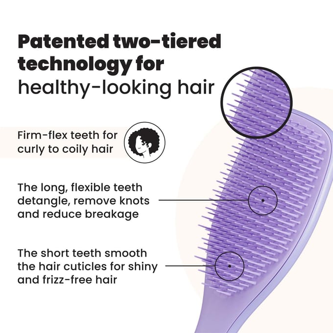 Tangle Teezer Ultimate Detangler Naturally Curly Purple Passion -