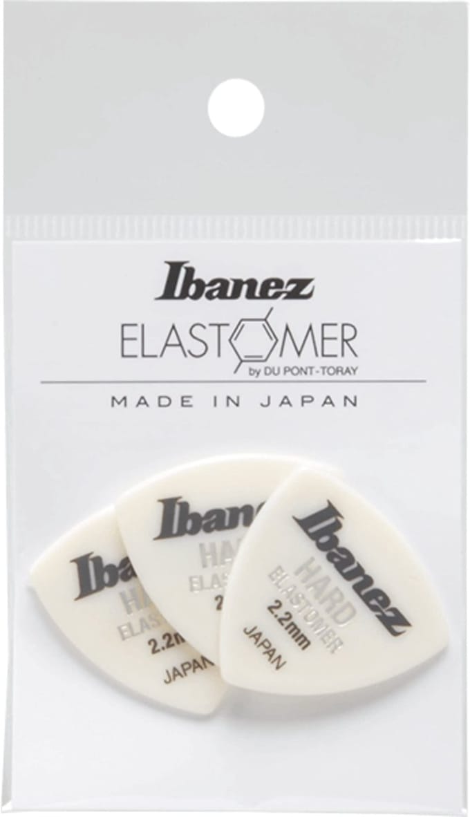 Ibanez BEL4HD22 Elastomer Triangle Guitar Pick Hard 2.2mm (3-Pack) - Plectrum set