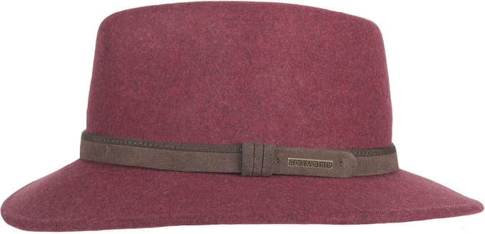 Hatland Toronto Crushable Red Hoed   (Maat: S) - Rood