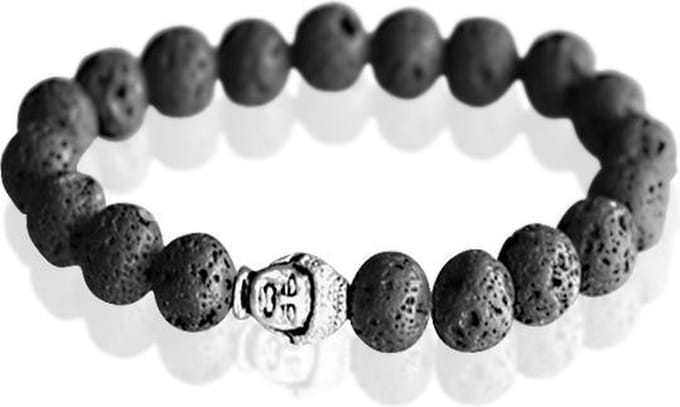 Montebello Armband Lava - Natuursteen - Helend - Kralen - Rek