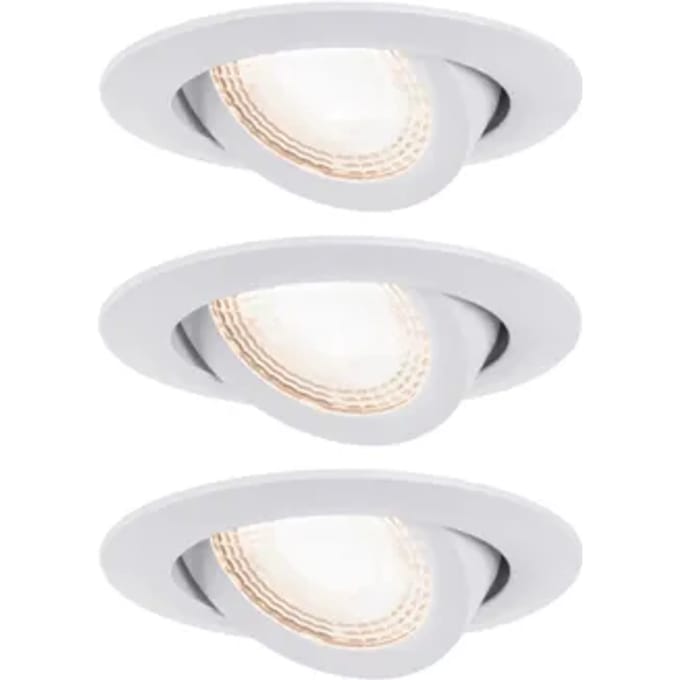 Paulmann Inbouwspot Led Kantelbaar Wit 3x6w