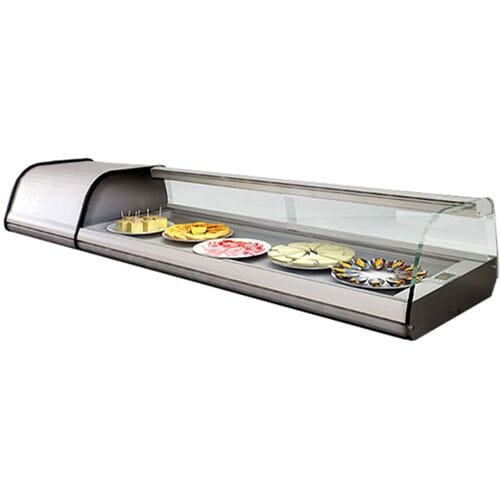 GGM Gastro Teller-Kühlvitrine Premium PLUS Zilver