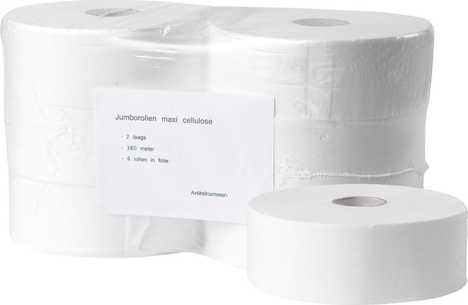 Maxi jumborollen cellulose 2laags