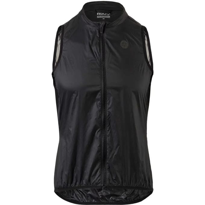 AGU Essential Wind Body - Fietsshirt mouwloos - Winddicht en waterafstotend - Ademende mesh rug - Reflecterend - Zwart - Heren - S