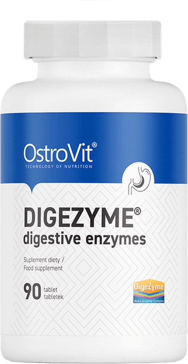 Supplementen - OstroVit Digezyme Spijsverteringsenzymen 90 tabletten - 90 Tabletten