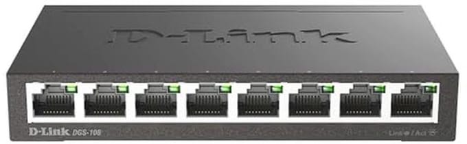 8-poorts Gigabit Switch met Non-Blocking Architectuur - Tot 1000 Mbps