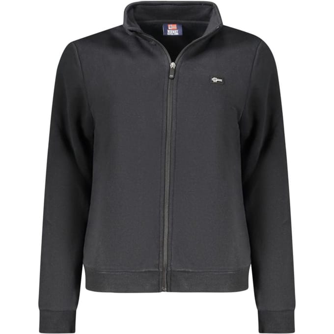 Noorwegen 1963 Zwarte Katoenen Dames Sweater