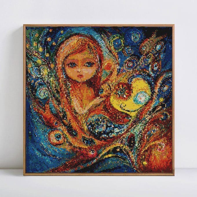 Diamant borduurwerk meisjes 5d diamant schilderij volledige boor ronde volledige weergave hobby en handwerk 30x30CM brown