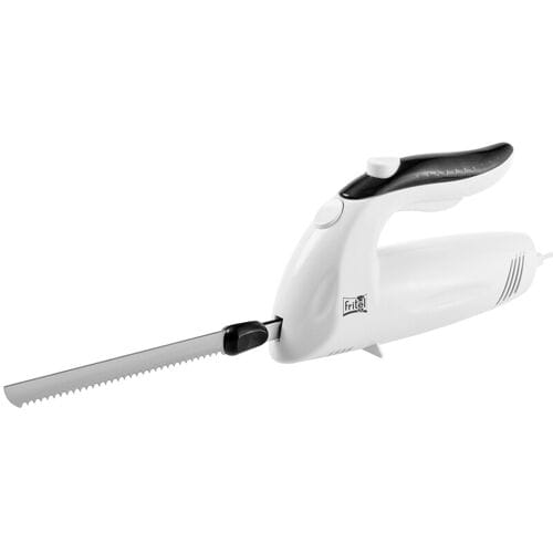 FRITEL Elektrisch Mes EK 3180 - Snijmachine / Vleessnijder + Incl. 2 Messen - 150W - 44 cm - Wit