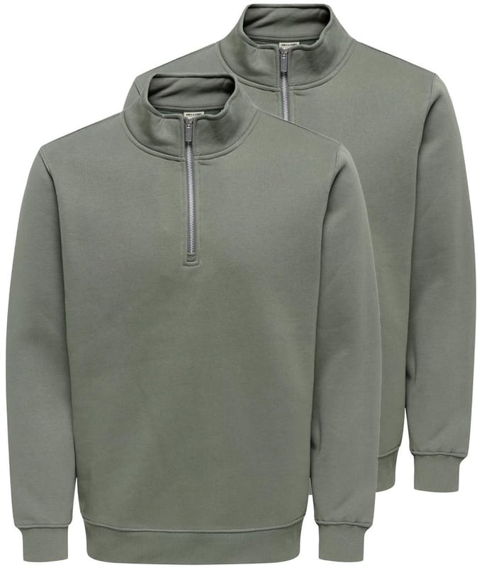 Only & Sons Heren sweatshirt 2 pack Connor