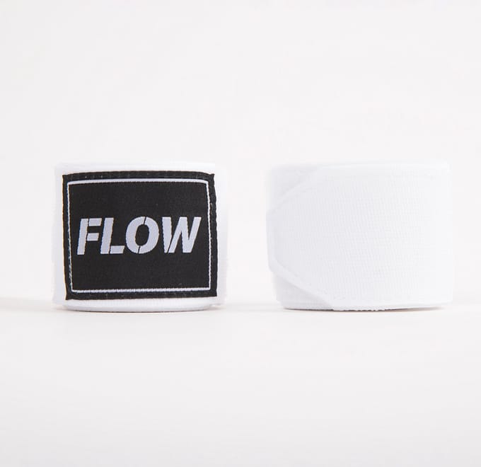 Flow Fightgear - Bandages voor boksen - 450 cm - Stretch Katoen - Wit