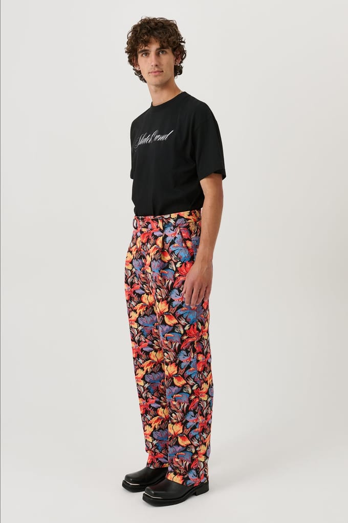 Soulland Ula Pants Orange Multi Taglia: M/L | Pantaloni Outlet | Unisex | Arancione