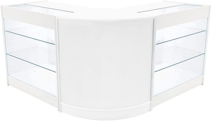 Helios led winkeltoonbank set - wit - h90 cm - 2x k900 + 1x cm60