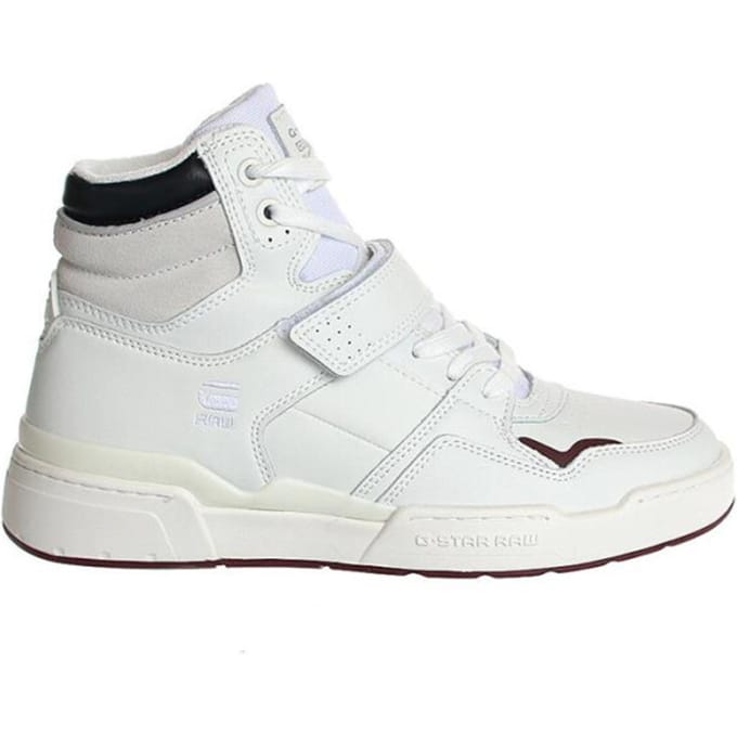 G-Star Raw Attacc Mid Lea W Hoge sneakers - Leren Sneaker - Dames - Wit - Maat 37