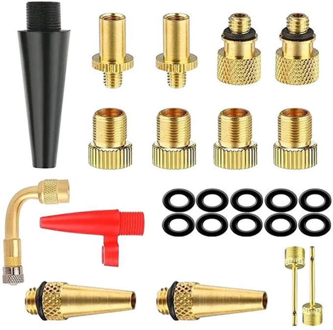 Dailygoody - Fietsventieladapters - 25 stuks - Hoogwaardige kwaliteit