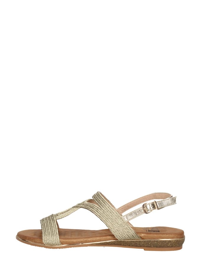 SUB55 Sandalen Plat Sandalen Plat - Taupe - Maat 37