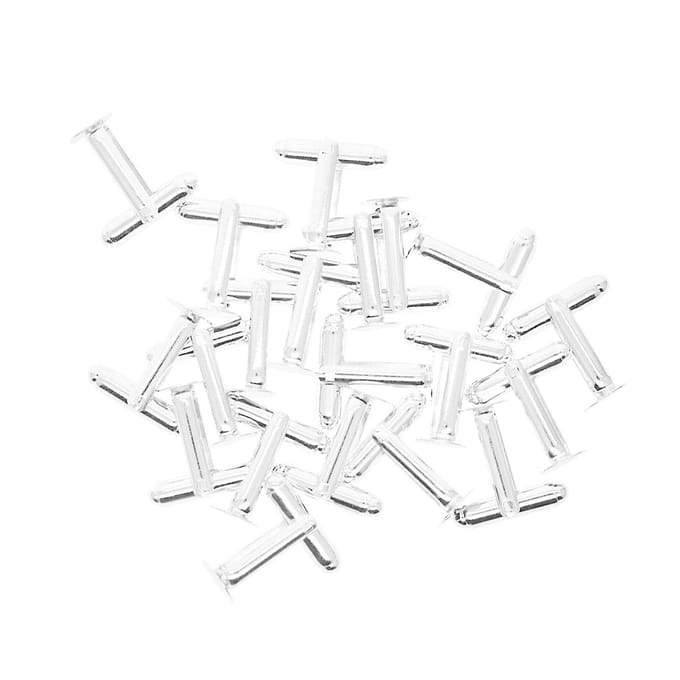 20 pièces Silverwhite bricolage boutons de manchette résultats boutons de manchette blancs dos Pad Base 8mm white