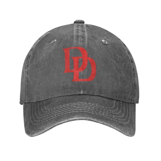 Baseballpet Daredevils Zomer Y2K Grappige Truckerpet Logo Dames Heren Buitensporten Baseballpetten Mode Adjustable gray