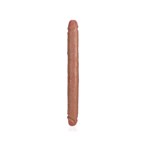 RealRock by Shots Slim dubbel Ended dildo's 14 / 35,6 cm - Tan - Beige