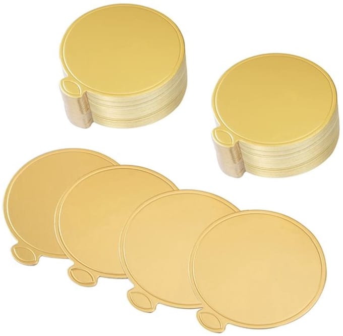 Foam dessert bordjes goudkleurig van MTTProducts