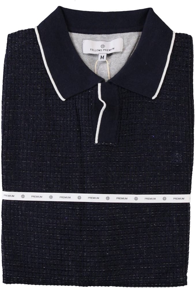 Fellows united Jersey Polo KM Donker Blauw 61.3662 110