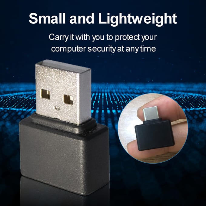 USB Vingerafdruklezer voor PC Windows 11 Windows 10 3264-bit Compatibel met Windows Hello voor WA29-Type-C