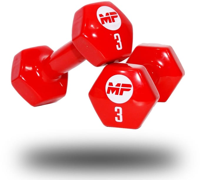 Vinyl dumbbells MP920 2 x 3 kg