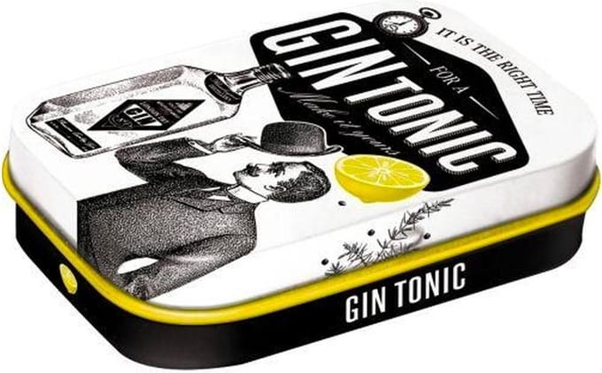 Gin Tonic - Pepermunt Doosje mint box 4 x 6 cm