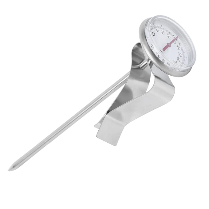 Verstelbare Hangende Koffie Opschuim Thermometer Temperatuurmeter met Clip Keukengereedschap Kort Type Short Type gray