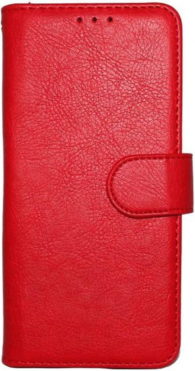 HB Hoesje Geschikt voor Samsung Galaxy S10E - Rood - Luxe Kunstlederen Portemonnee Book Case