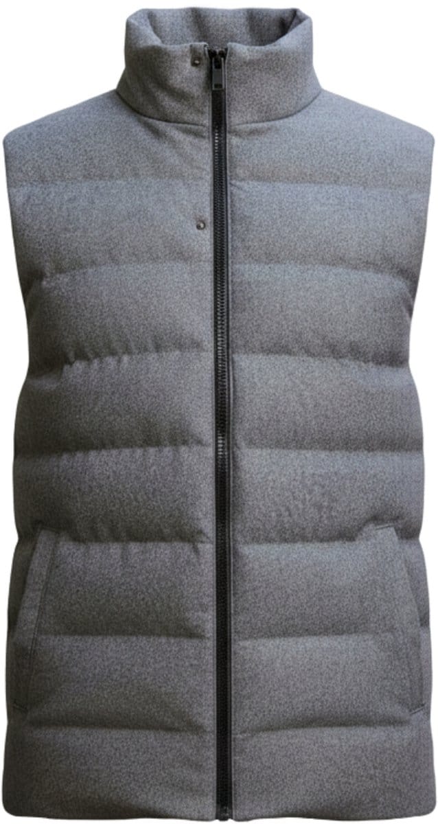 OMBRE Gilet - Regular Fit - Effen Grijs S/M