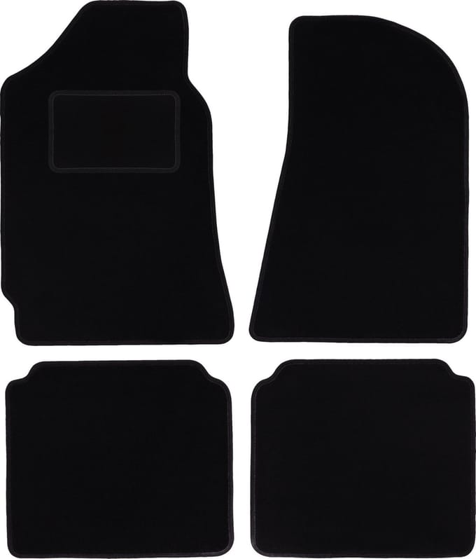 Zwarte veloursmatten voor: FSO Polonez liftback (1971-2002)