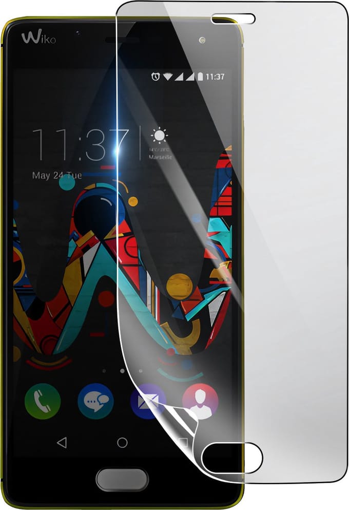 3mk, Geschikt voor Wiko U Feel, Schokbestendige Hydrogel Screenprotector, Transparant