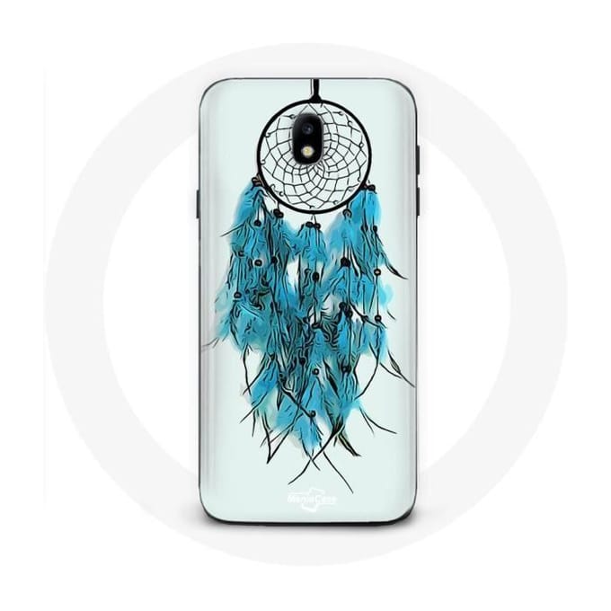 Case voor Samsung galaxy J5 2017 Dream Catcher Blauw Witte Achtergrond