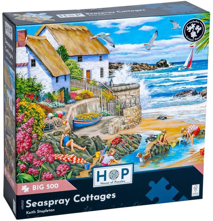 Seaspray Cottages Puzzel 500 XL Stukjes